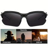 Gafas de sol deportivas polarizadas que desafían el viento