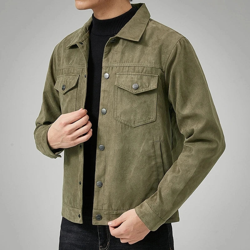 Chaqueta casual premium de ante