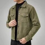 Chaqueta casual premium de ante