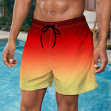 Bañadores para hombre con bloque de color degradado