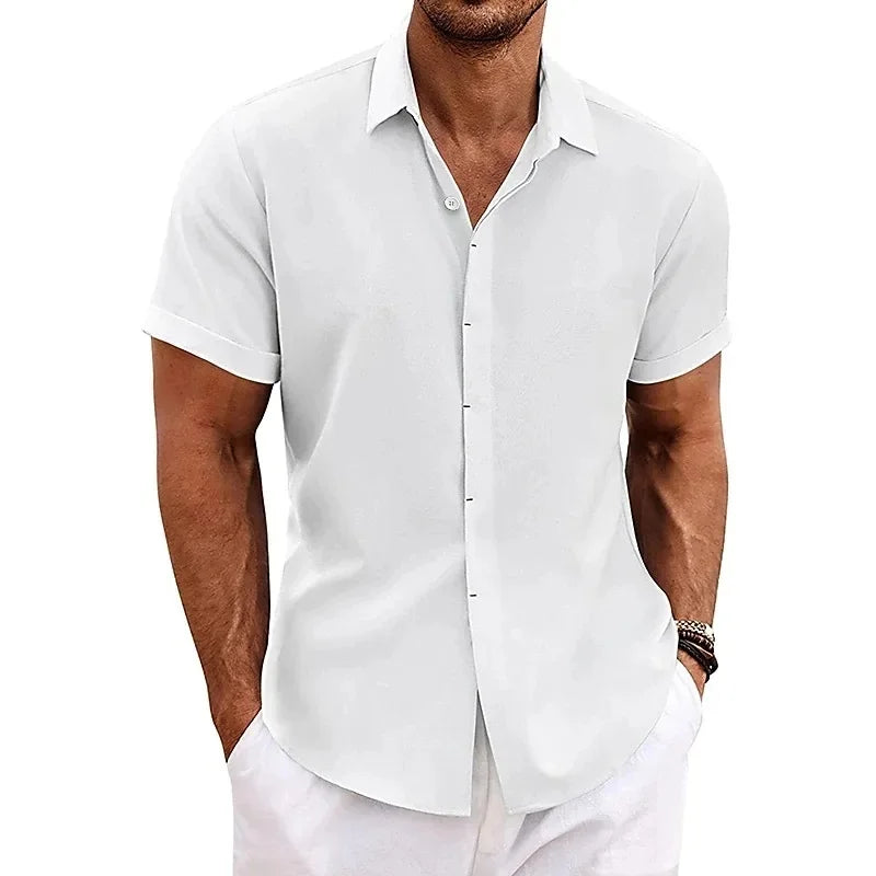 Camisa de lino de verano Luca para hombre