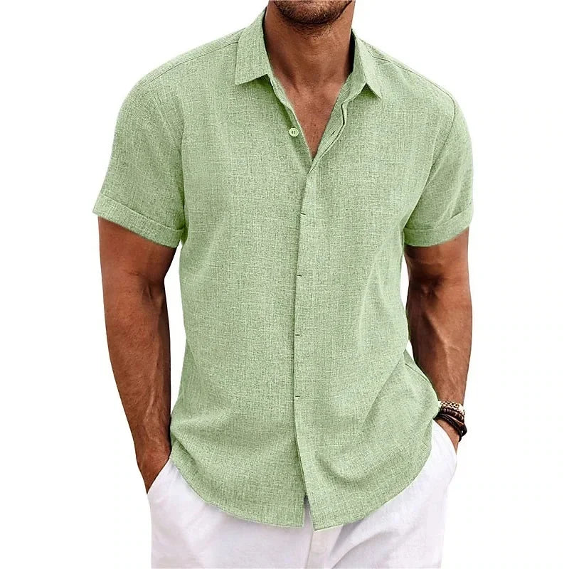 Camisa de lino de verano Luca para hombre
