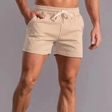 Pantalones cortos deportivos de algodón para hombre