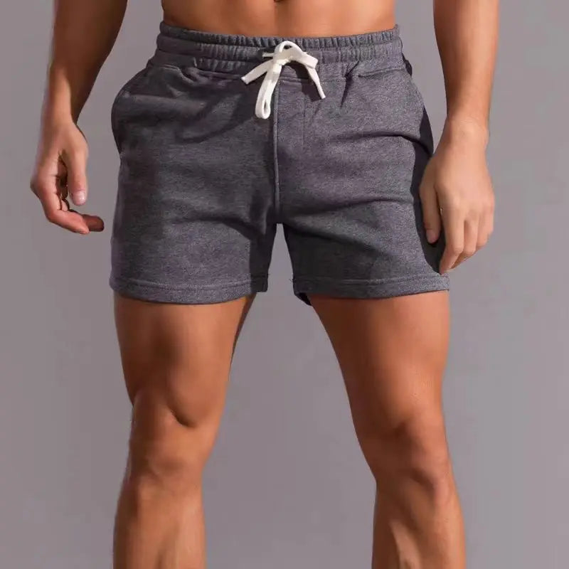 Pantalones cortos deportivos de algodón para hombre