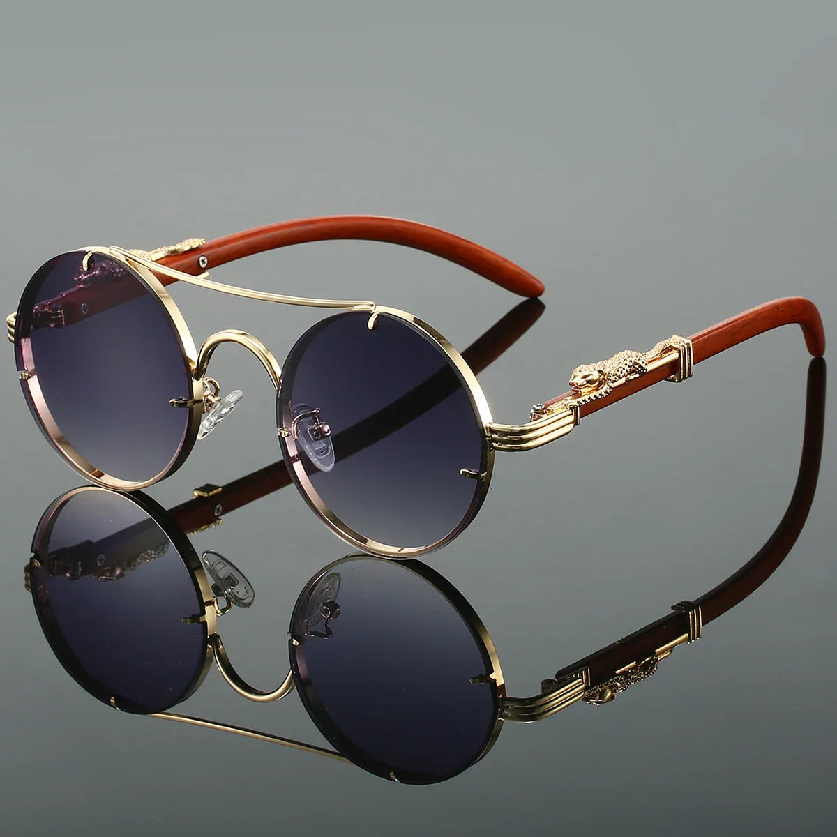 Gafas de sol vintage "Panther" – Protección UV400 Unisex Retro Ovaladas