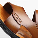 Sandalias de cuero Marlow con tacón bloque y diseño tipo slide