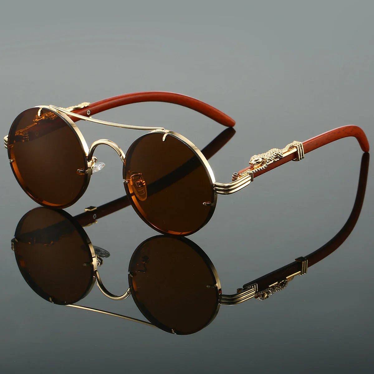 Gafas de sol vintage "Panther" – Protección UV400 Unisex Retro Ovaladas