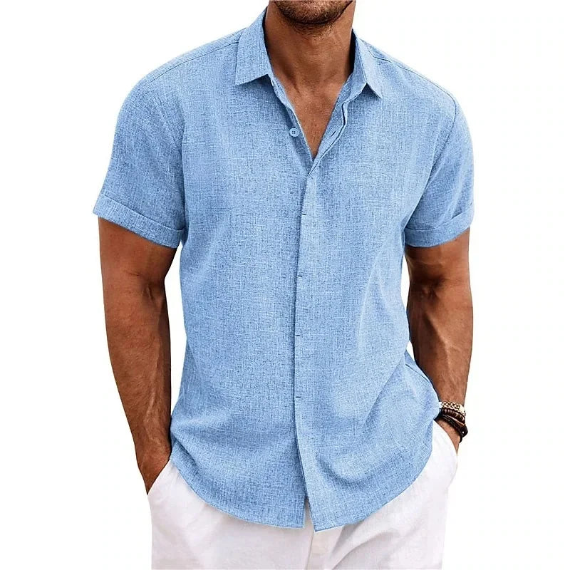 Camisa de lino de verano Luca para hombre