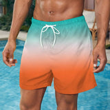 Bañadores para hombre con bloque de color degradado