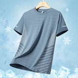 Camiseta para correr de seda helada de verano para hombre