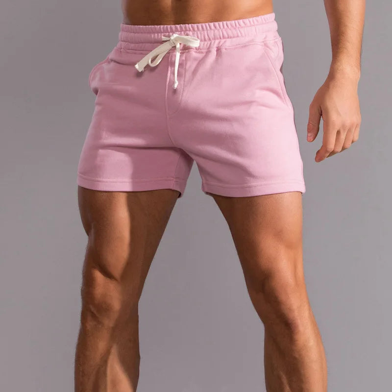 Pantalones cortos casuales de verano para hombre 100% algodón transpirable