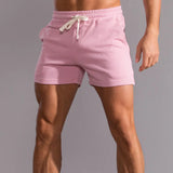Pantalones cortos casuales de verano para hombre 100% algodón transpirable