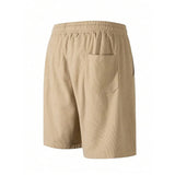 Pantalones cortos de terciopelo para hombre con cordón