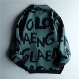 Chaqueta Vintage de Punto Azul Celeste