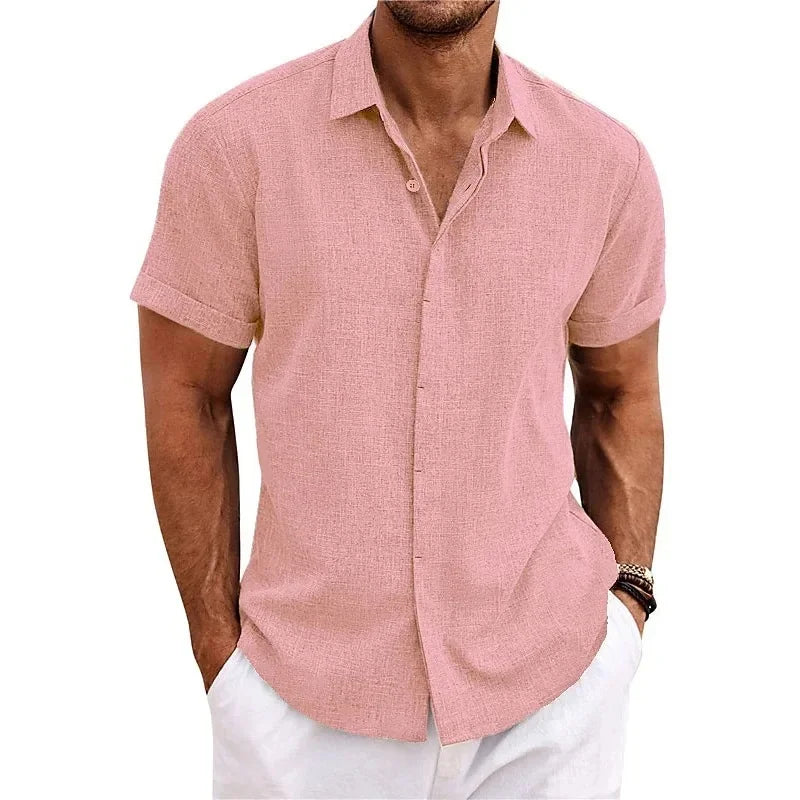 Camisa de lino de verano Luca para hombre
