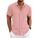 Camisa de lino de verano Luca para hombre