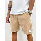 Pantalones cortos de terciopelo para hombre con cordón