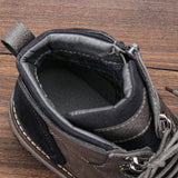 Botas de cuero Frontier comodidad duradera suela antideslizante para hombre