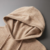 Sudadera con capucha de lana merino premium
