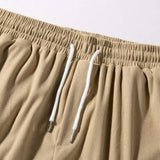 Pantalones cortos de terciopelo para hombre con cordón