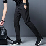 Pantalones Jogger para Hombre de Corte Recto Coreano – Ajustados Elásticos