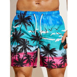 Pantalones cortos de playa para hombre con estampado 3D de palmera de coco