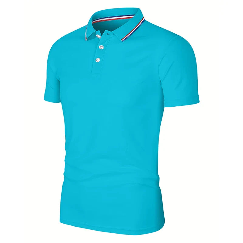Camiseta Polo de Algodón Transpirable Premium para Hombre
