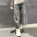 Jeans de mezclilla jacquard premium