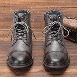 Botas de cuero Frontier comodidad duradera suela antideslizante para hombre