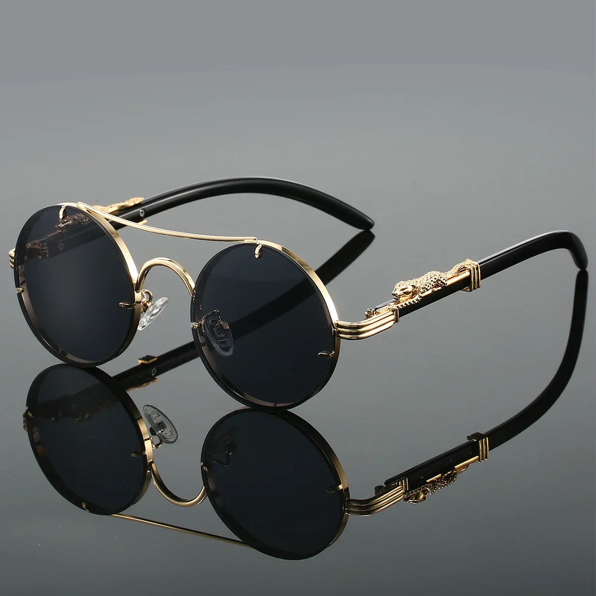 Gafas de sol vintage "Panther" – Protección UV400 Unisex Retro Ovaladas