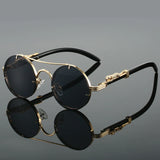 Gafas de sol vintage "Panther" – Protección UV400 Unisex Retro Ovaladas