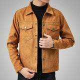 Chaqueta casual premium de ante