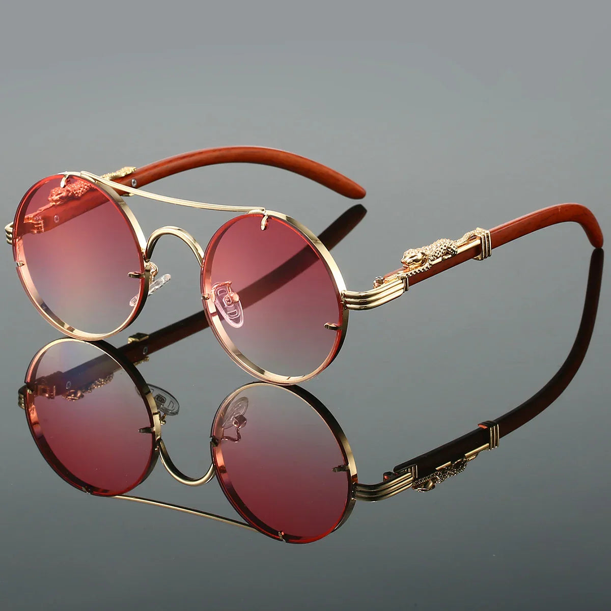 Gafas de sol vintage "Panther" – Protección UV400 Unisex Retro Ovaladas