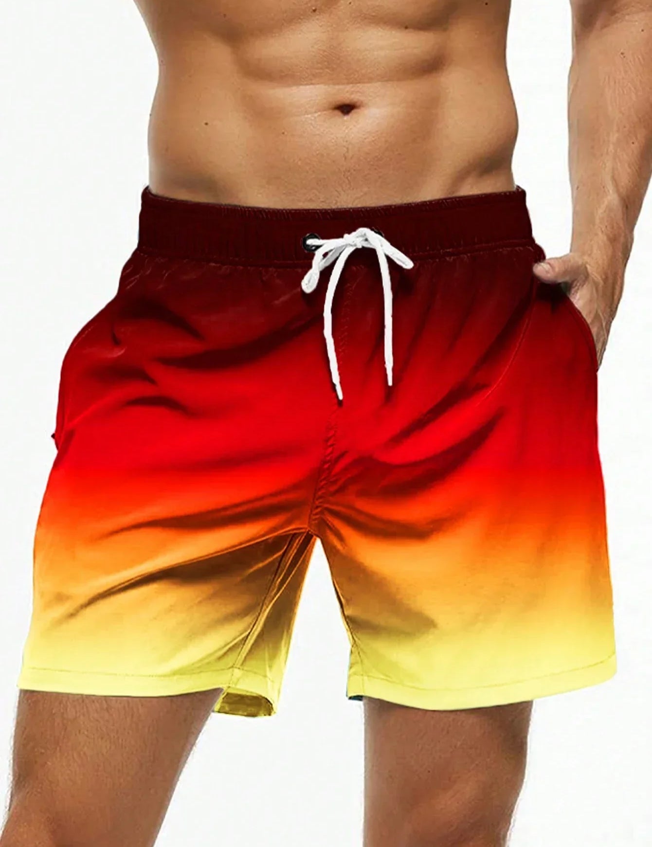 Bañadores para hombre con bloque de color degradado