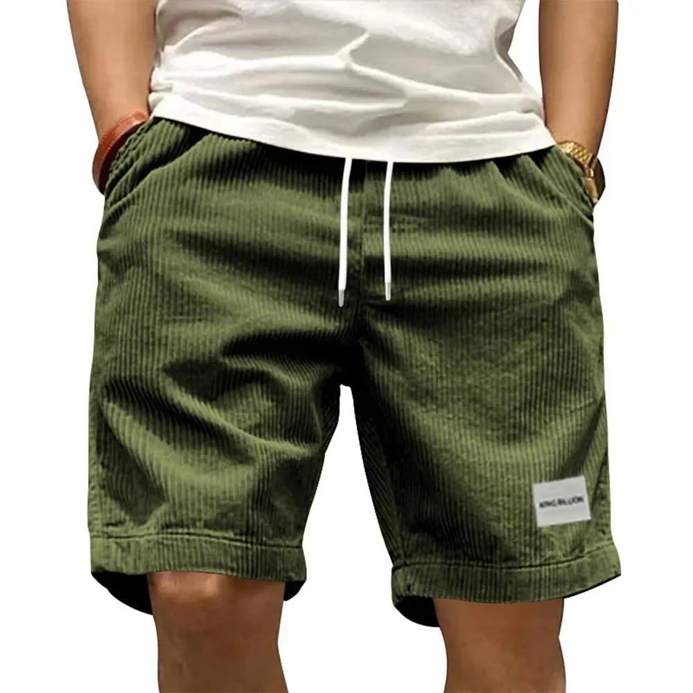 Pantalones cortos cargo vintage de pana