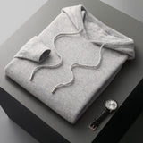 Sudadera con capucha de lana merino premium