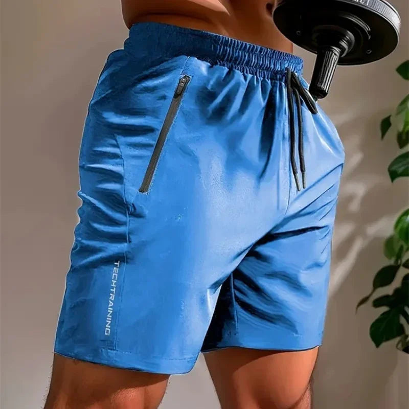 Pantalones cortos de gimnasio para hombre de secado rápido
