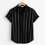Camisa de Lino Rayada Castello