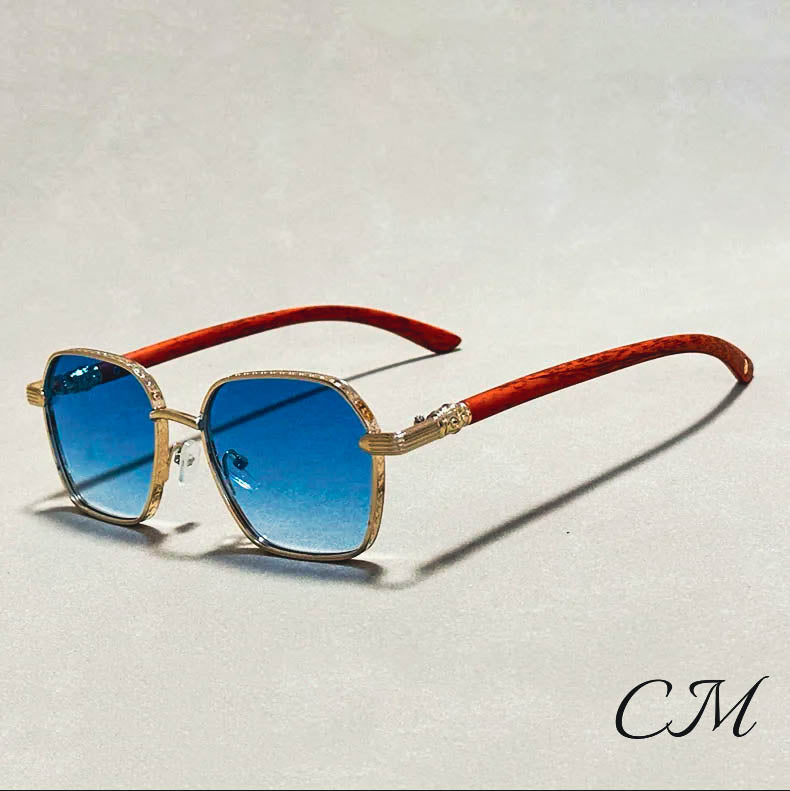 Gafas de sol retro de madera Giovanni™ – Montura de bambú unisex UV400