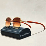Gafas de sol retro de madera Giovanni™ – Montura de bambú unisex UV400