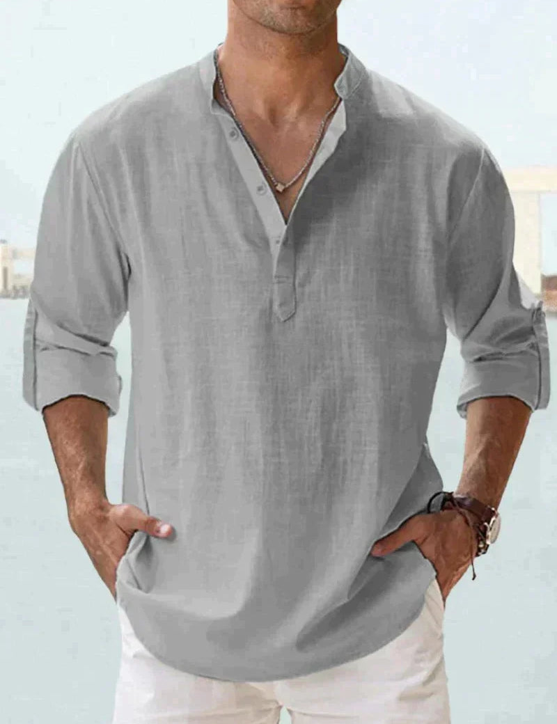 Camisa Clásica de Lino para Hombre