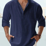 Camisa Clásica de Lino para Hombre