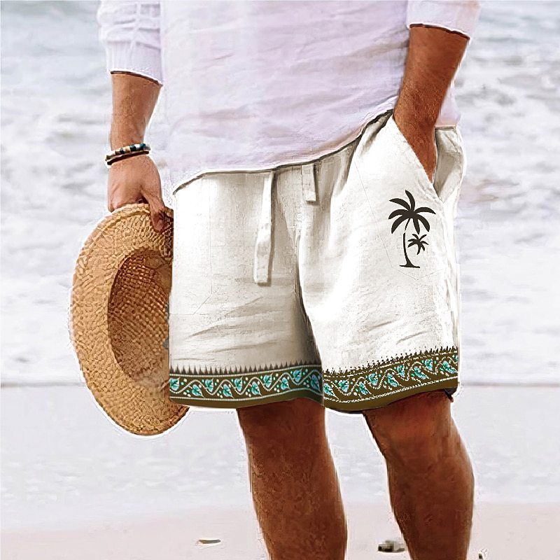 Pantalones cortos de playa estampados para hombre