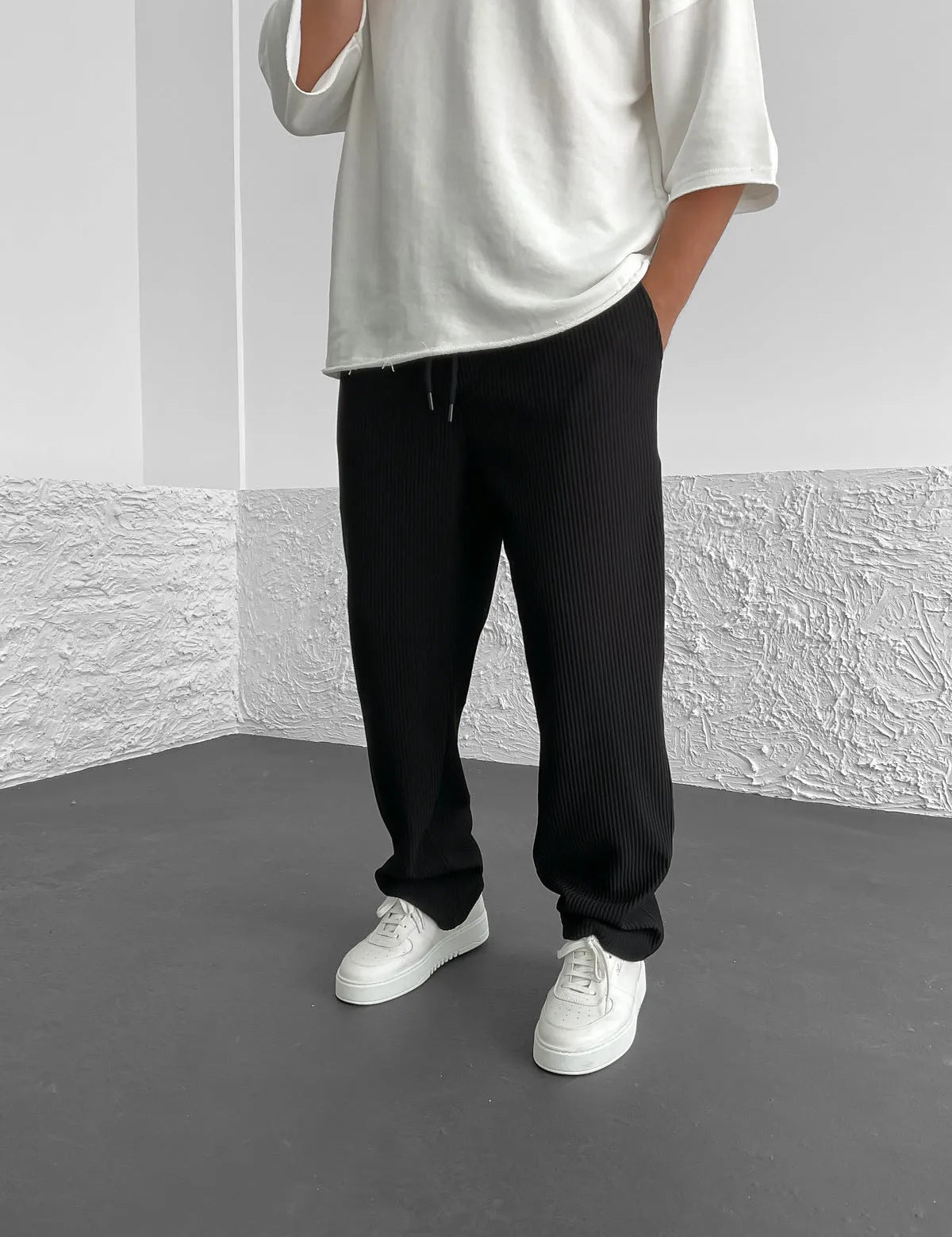 Pantalones ajustados elásticos para hombre