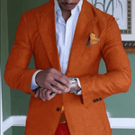 Blazer de lino elegante para hombre - Catalina Marbella