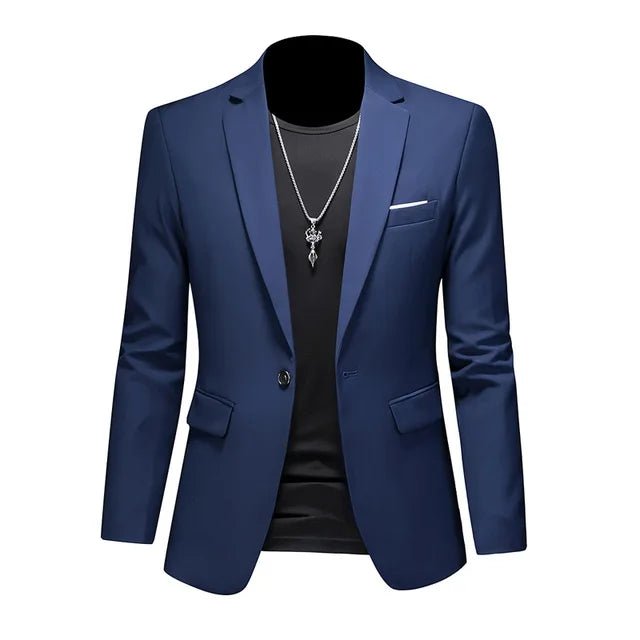 Blazer elegante de un solo botón para hombre - Catalina Marbella