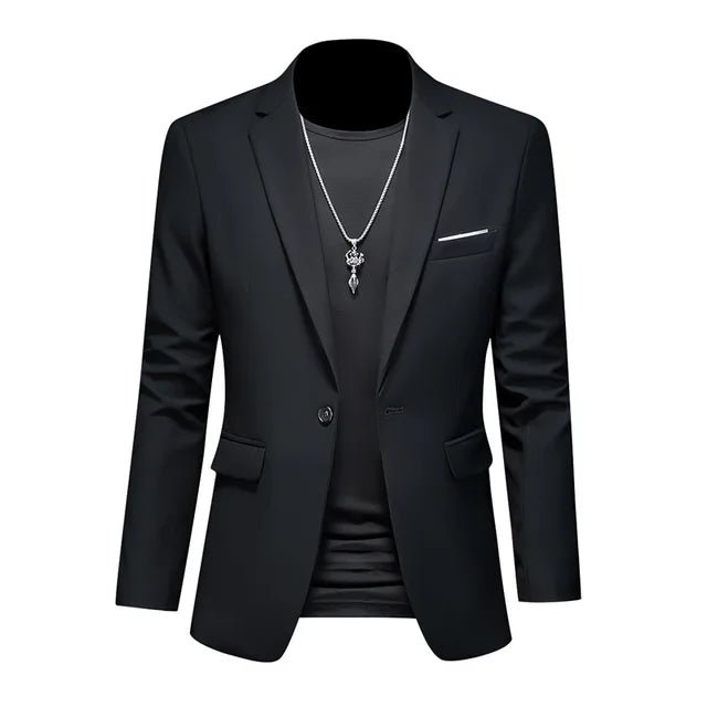 Blazer elegante de un solo botón para hombre - Catalina Marbella