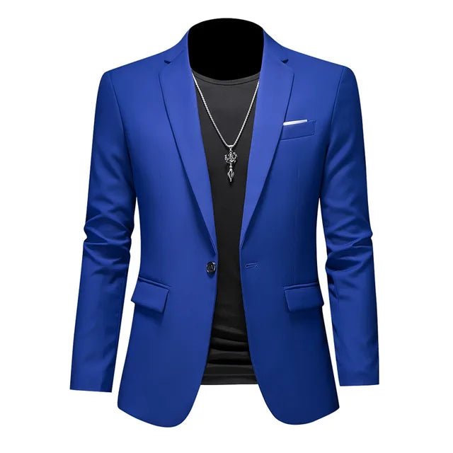 Blazer elegante de un solo botón para hombre - Catalina Marbella