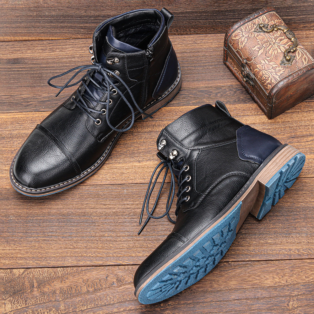 Botas de cuero Frontier comodidad duradera suela antideslizante para hombre