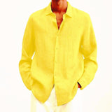 Camisa elegante de lino para hombre